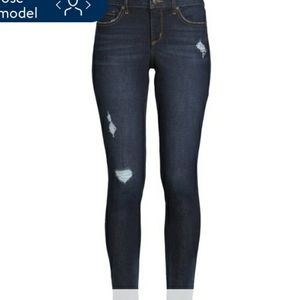 Sofia Jeans by Sofia Vergara Women's Destructed Skinny Ankle Jeans